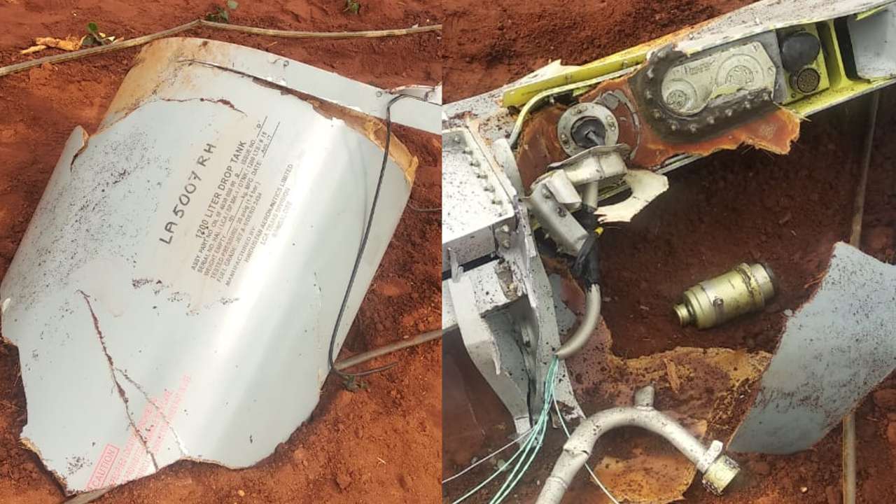 One fuel drop tank fell off from a Tejas aircraft on a routine sortie from Sulur Air Base near Coimbatore