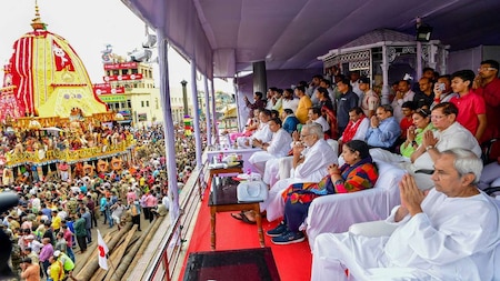 Odisha CM, Governor attend Rath Yatra celebrations in Puri