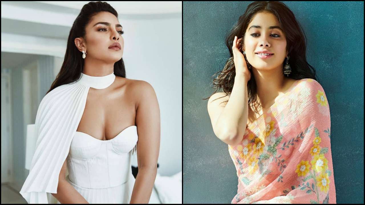 Janhvi Kapoor looks simply the best in a peach saree and Priyanka Chopra stamps her heart on it