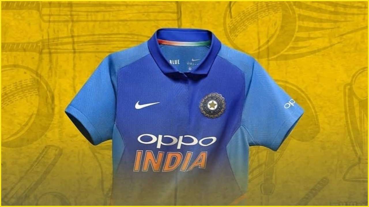 oppo indian cricket team jersey