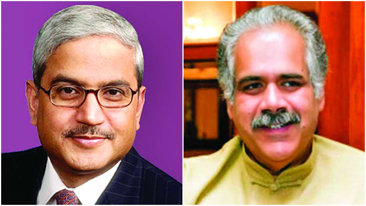 Rakesh Gangwal (left) and Rahul Bhatia