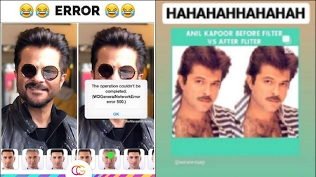 Face App stopped working when Anil Kapoor tried to use the old age filter