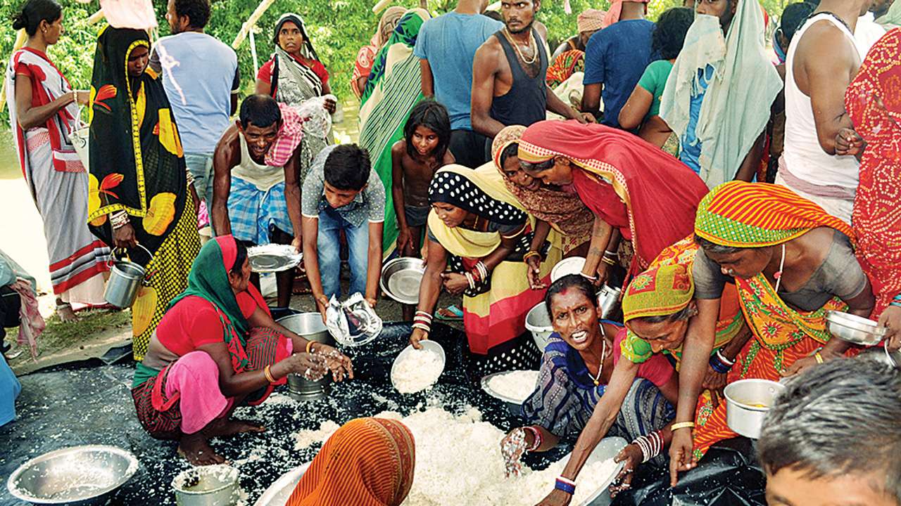 Bihar flood victims
