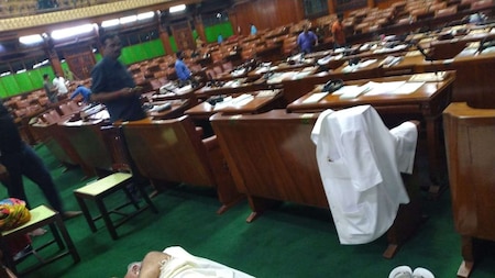 Drama, chaos, accusations in Karnataka assembly