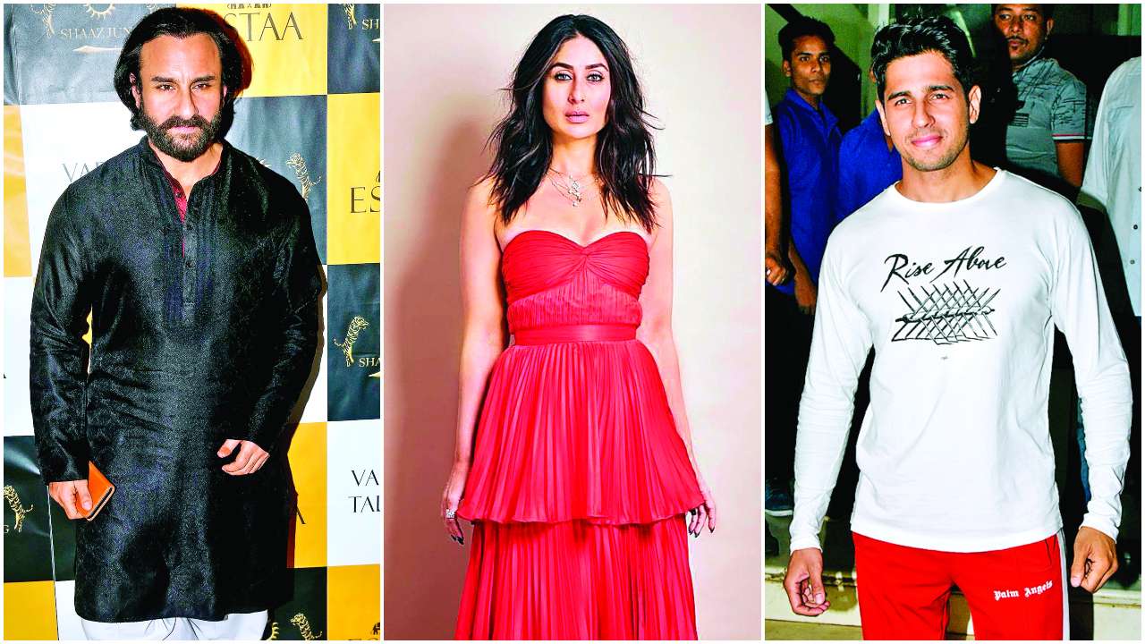 Saif Ali Khan, Kareena Kapoor Khan, Sidharth Malhotra