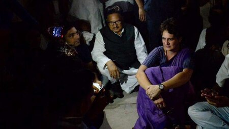 Priyanka Gandhi detained, Congress protests 'illegal' arrest