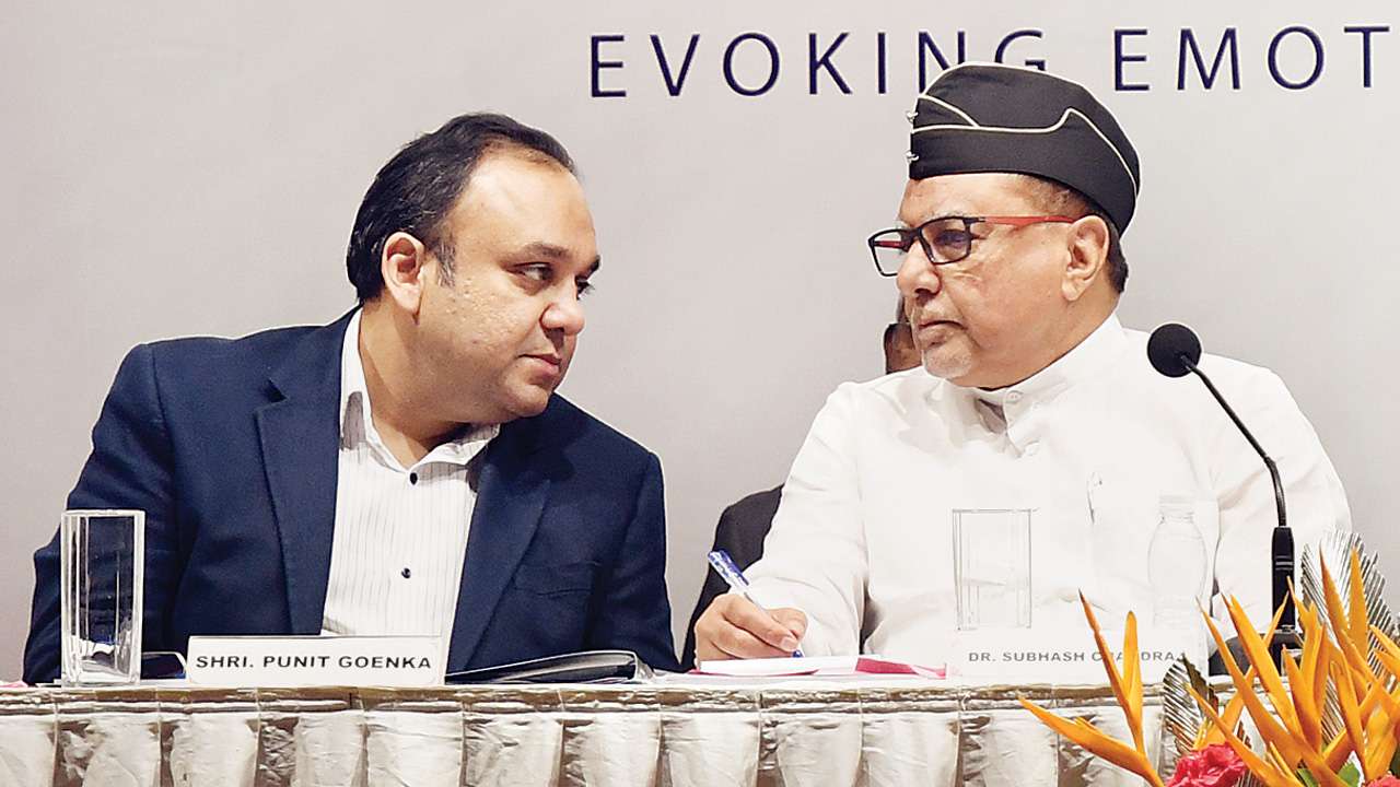 Punit Goenka and Subhash Chandra