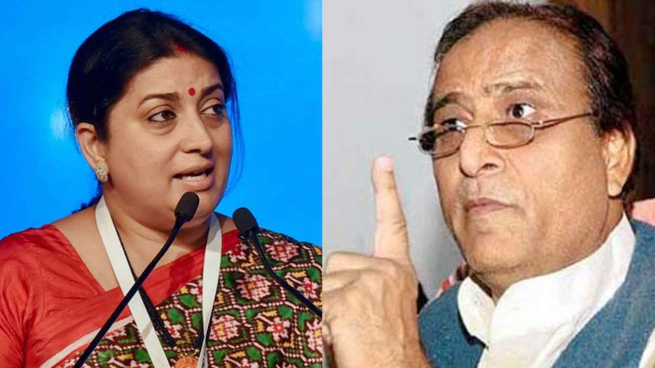 Smriti Irani rebuked SP politician Azam Khan's comments in Lok Sabha