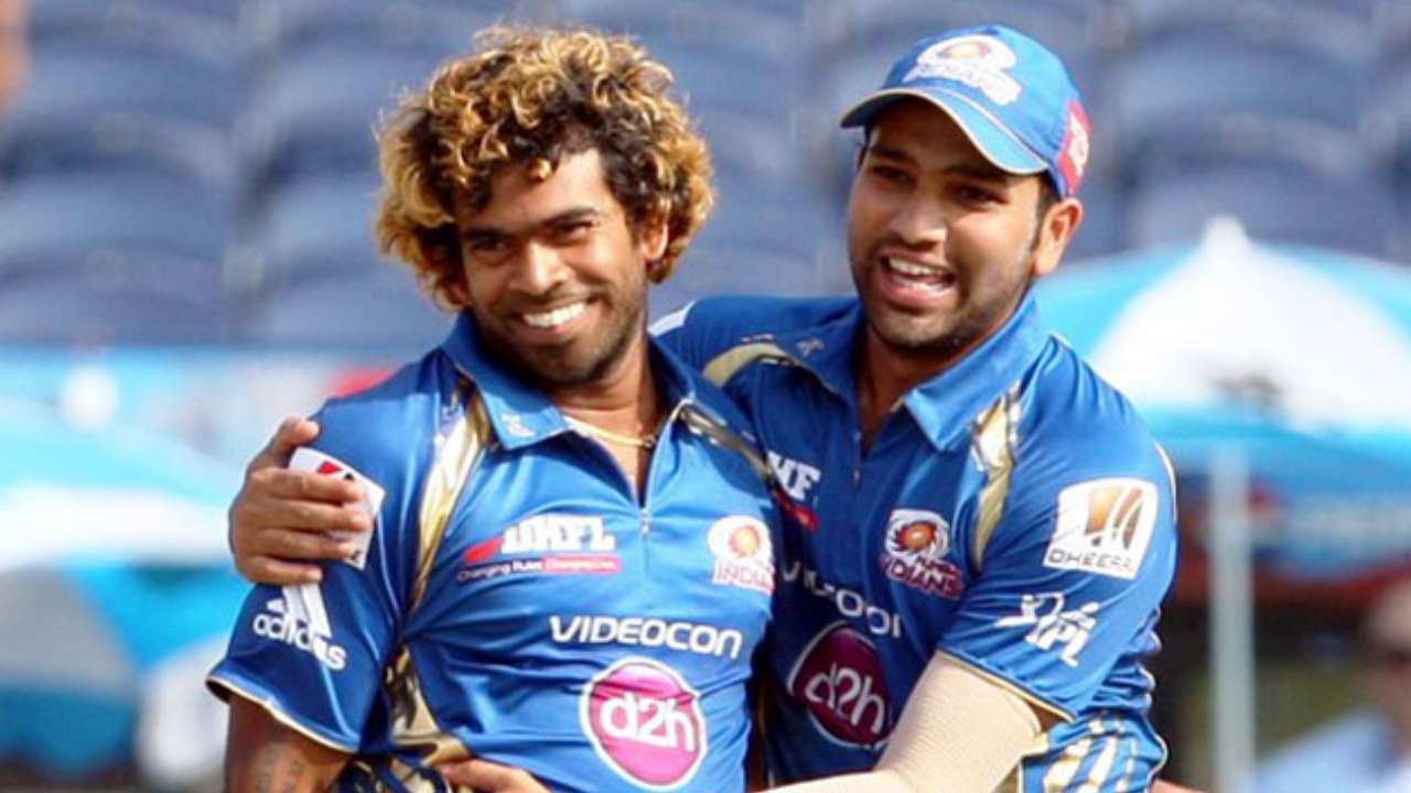 Lasith Malinga and Rohit Sharma