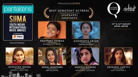 Best Debutante actress Kannada for SIIMA 2019