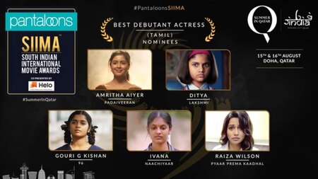 Best Debutante actress Tamil for SIIMA 2019