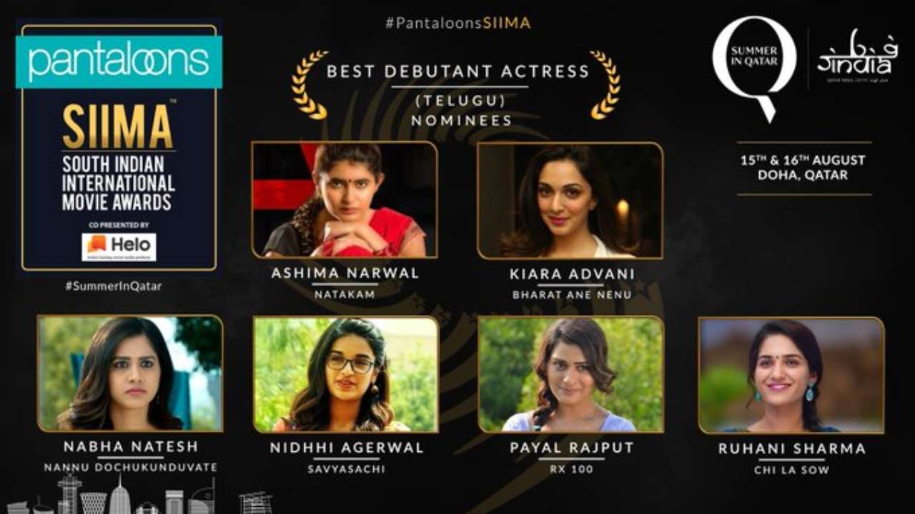 Best Debutante actress Telugu for SIIMA 2019