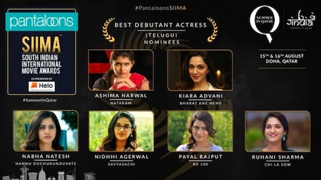 Best Debutante actress Telugu for SIIMA 2019