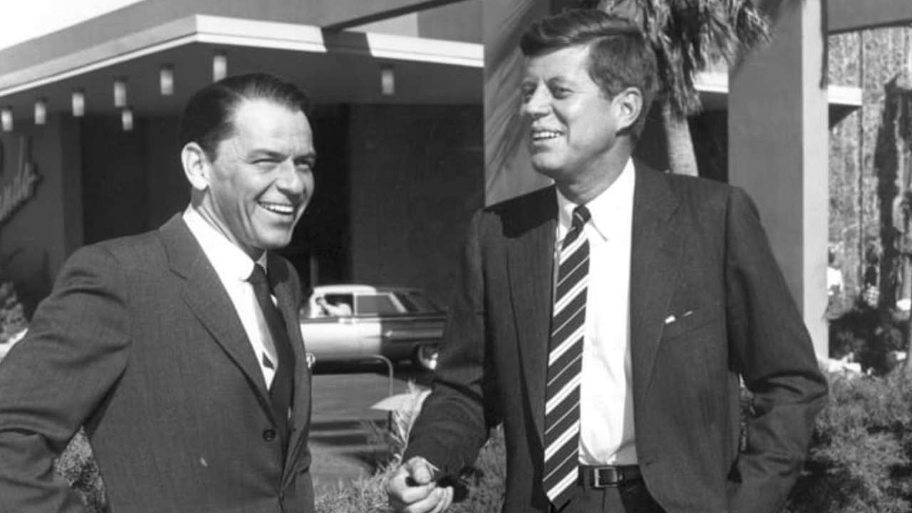 Frank Sinatra and John F Kennedy