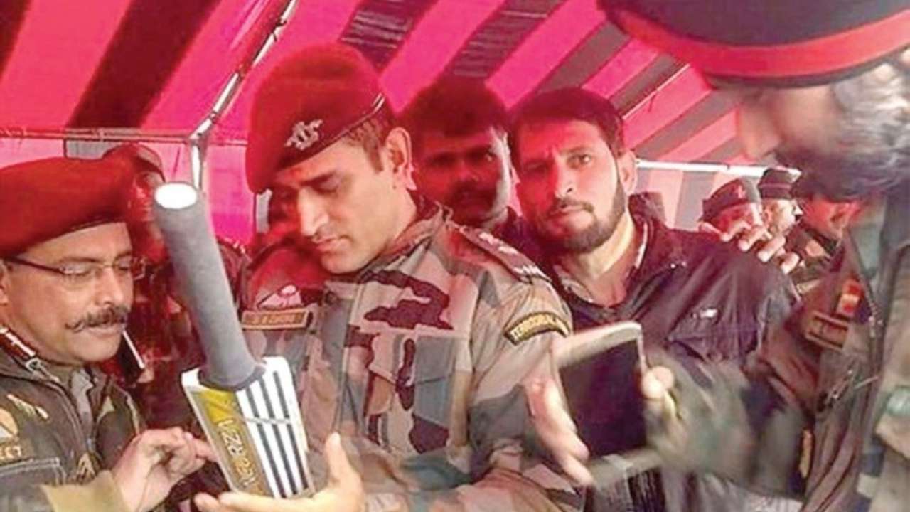 Watch: As MS Dhoni performs military duty in Jammu and Kashmir, video ...