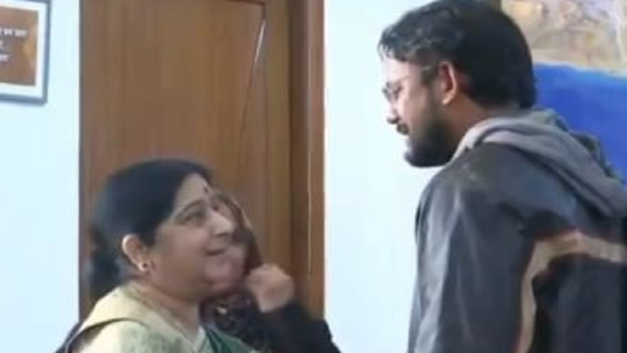 Hamid Ansari and Sushma Swaraj