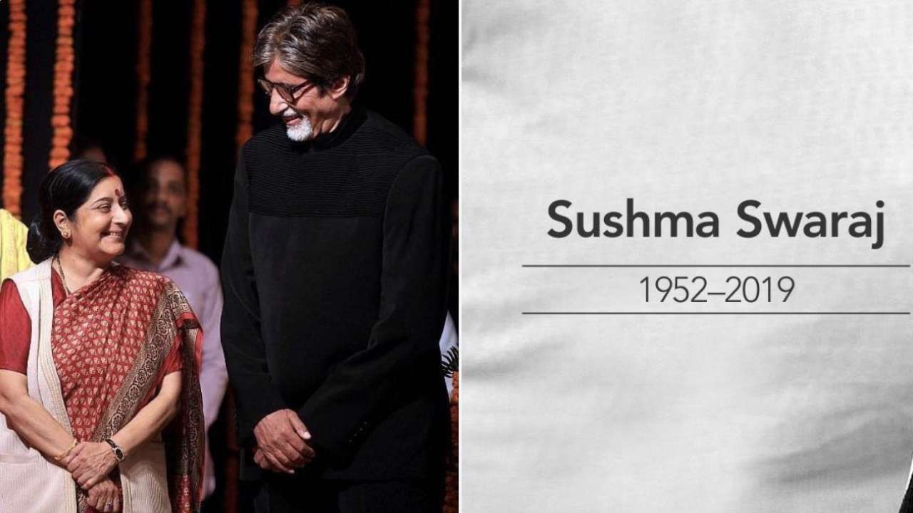 'Impactful politician, friendly personality, great orator', Amitabh Bachchan, other celebs remember Sushma Swaraj