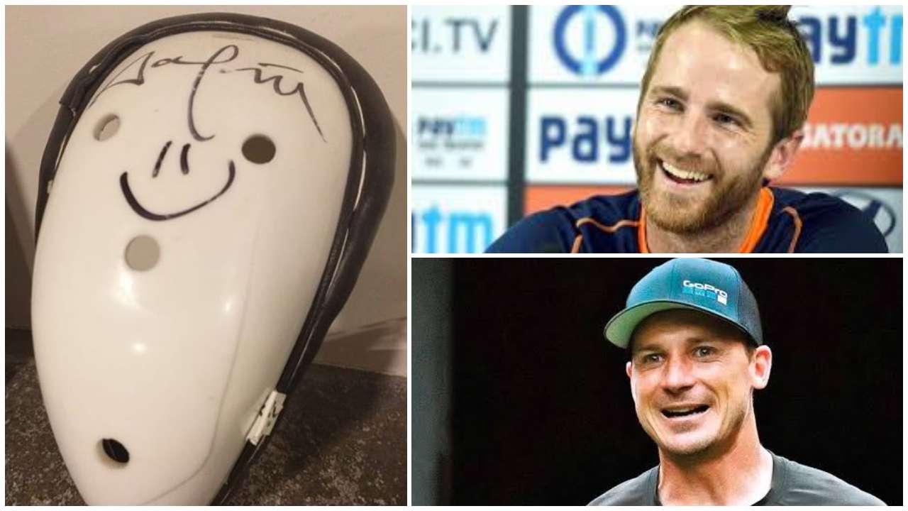 Kane Williamson posted a picture of 'abdominal guard'