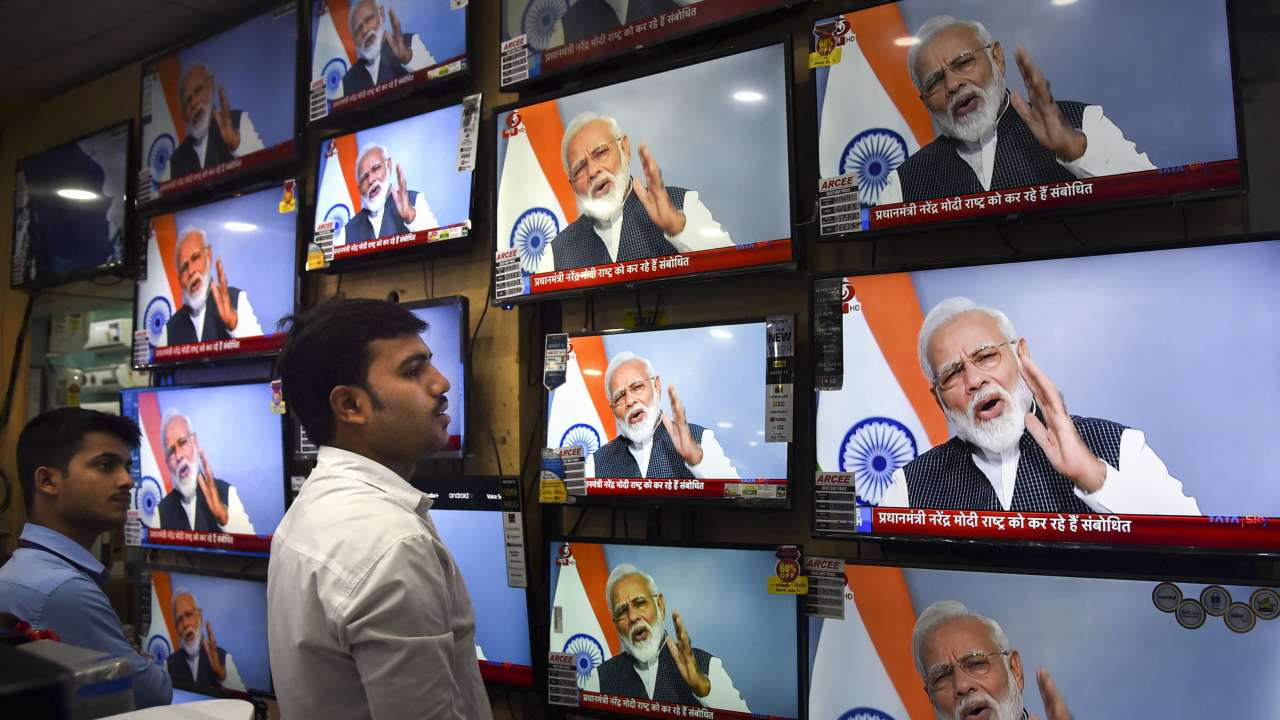 Prime Minister Narendra Modi addressing the nation on Thursday, August 8, 2019 (PTI Photo)