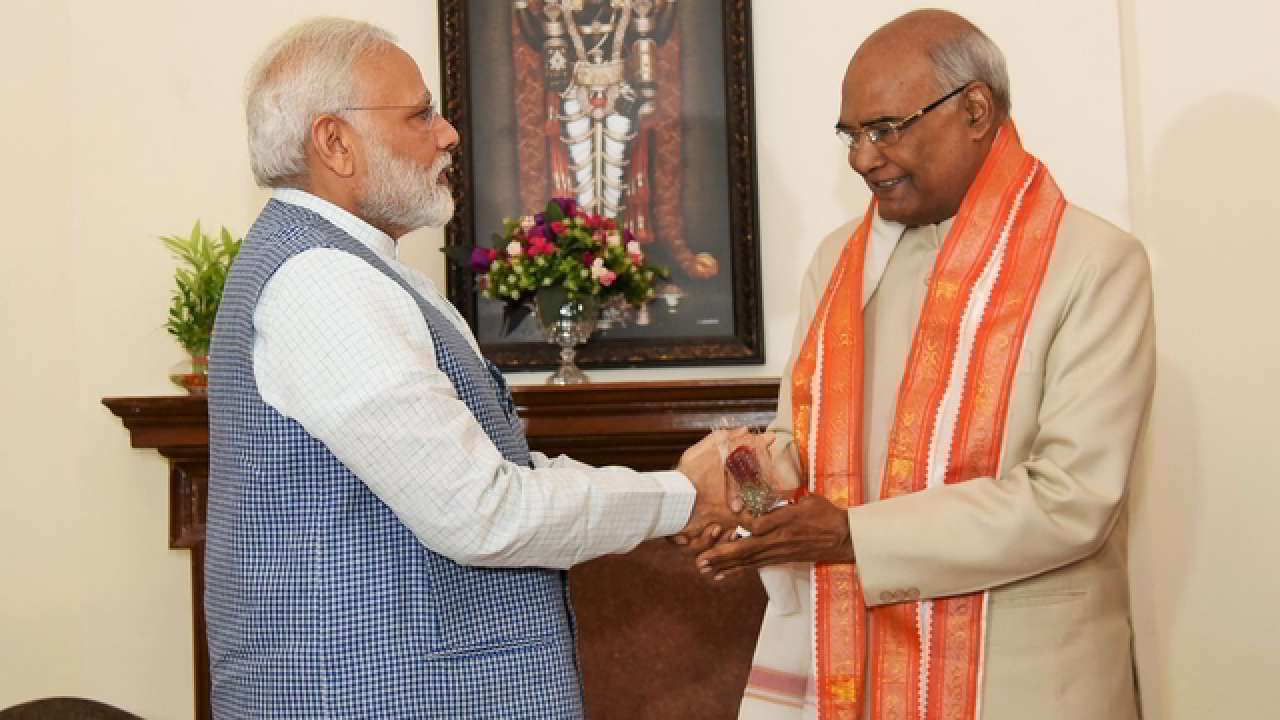 PM Modi with Ram Nath Kovind