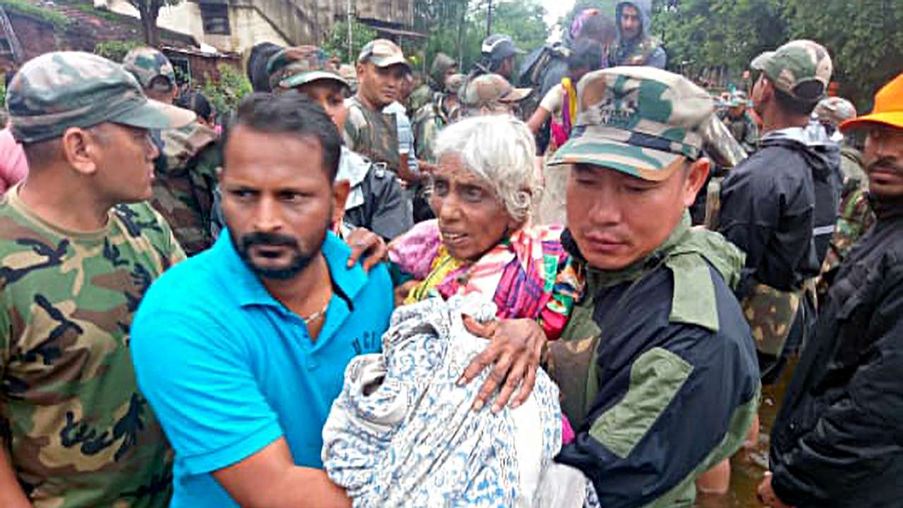 Navy, IAF, Army undertake rescue operation