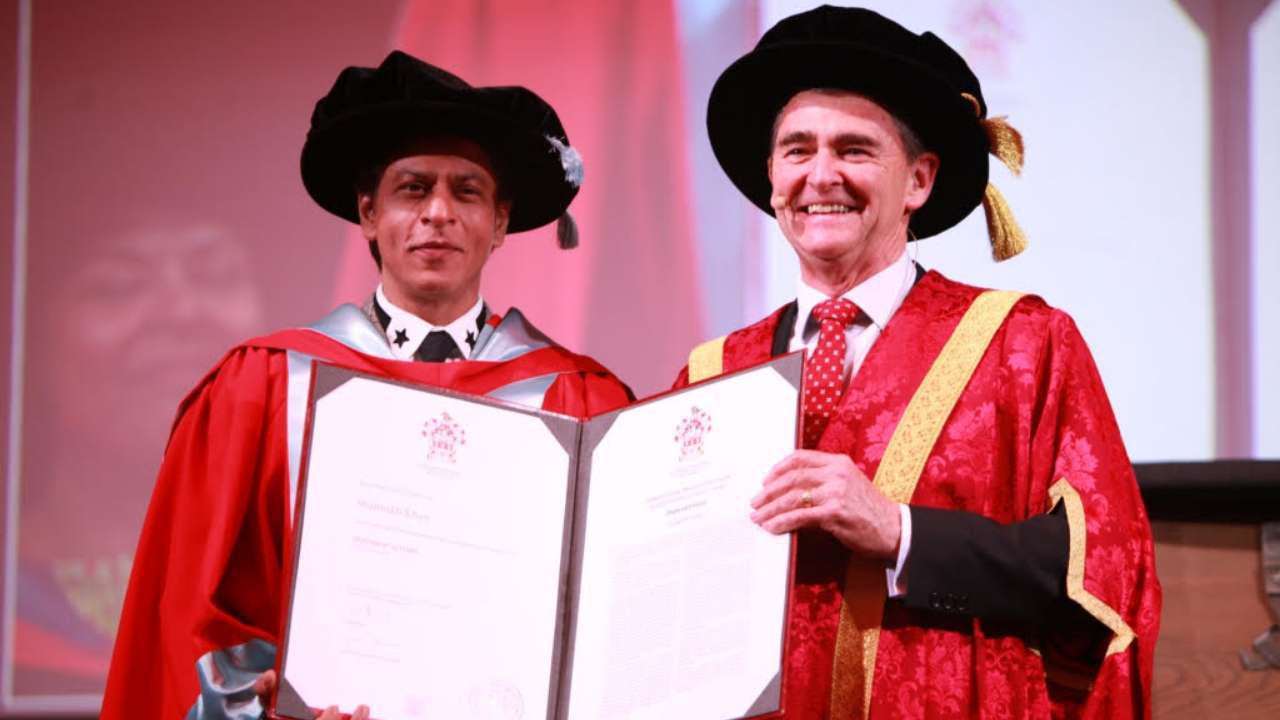 Image result for Shah Rukh Khan honoured with doctorate degree at La Trobe University