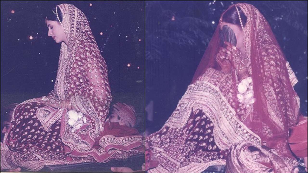 Details in Shweta Bachchan's bridal lehenga