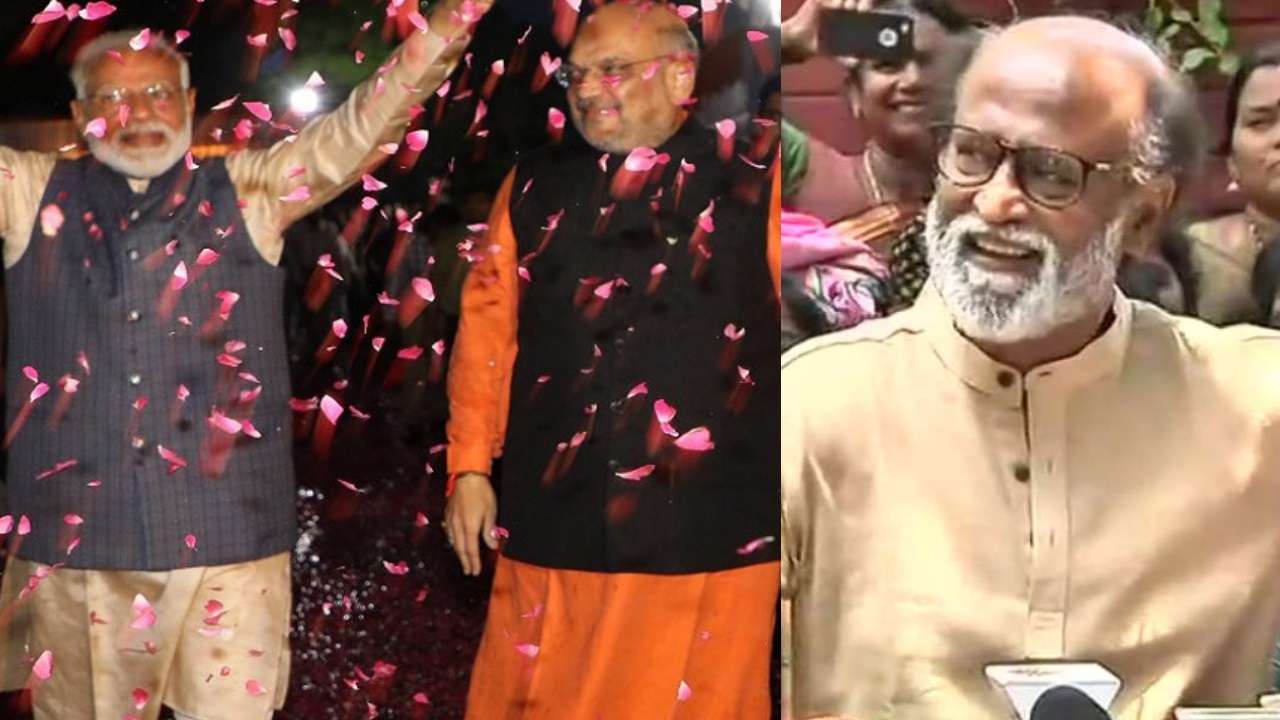 After Krishna-Arjun praise, Rajinikanth hails Modi-Shah duo's 'master ...