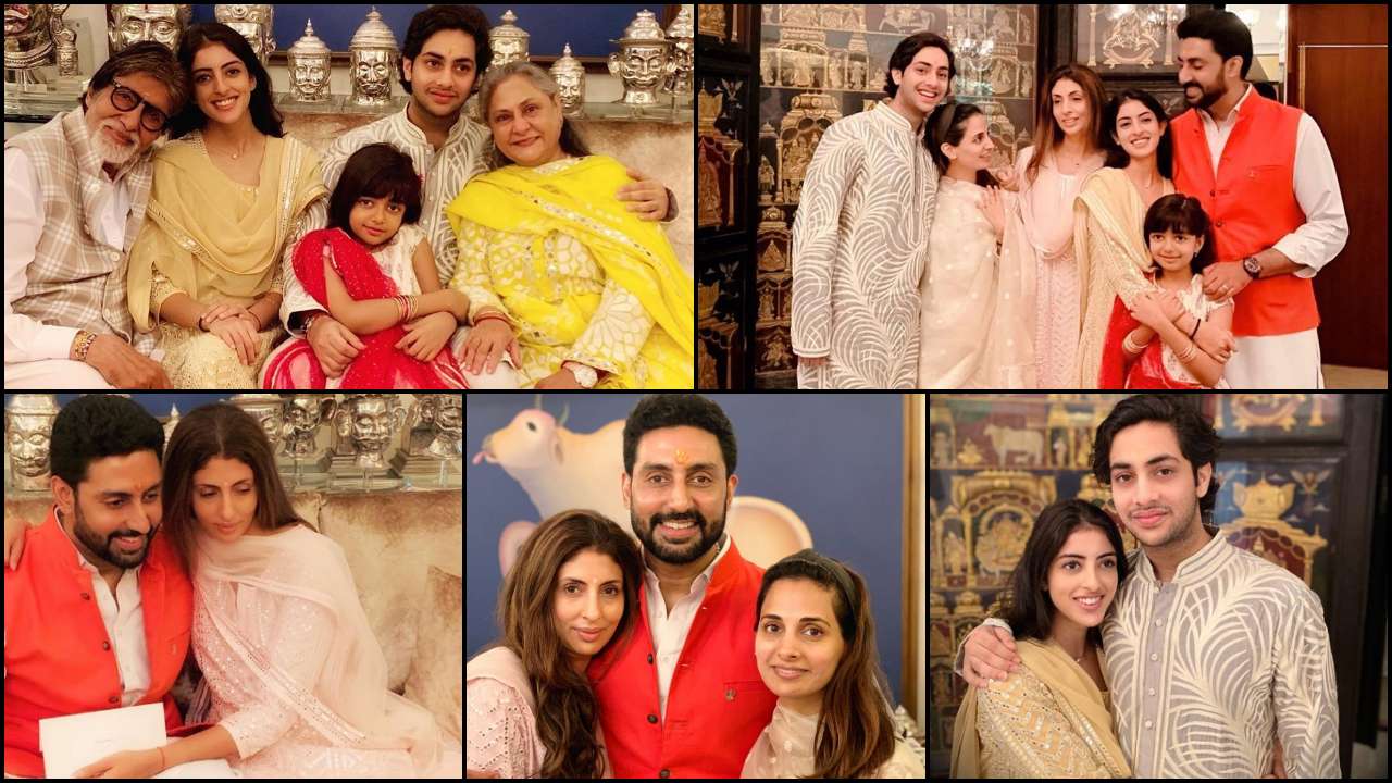 Shweta and Abhishek Bachchan&#39;s Rakshabandhan celebrations with Aaradhya,  Navya Nanda, Agastya give major sibling goals