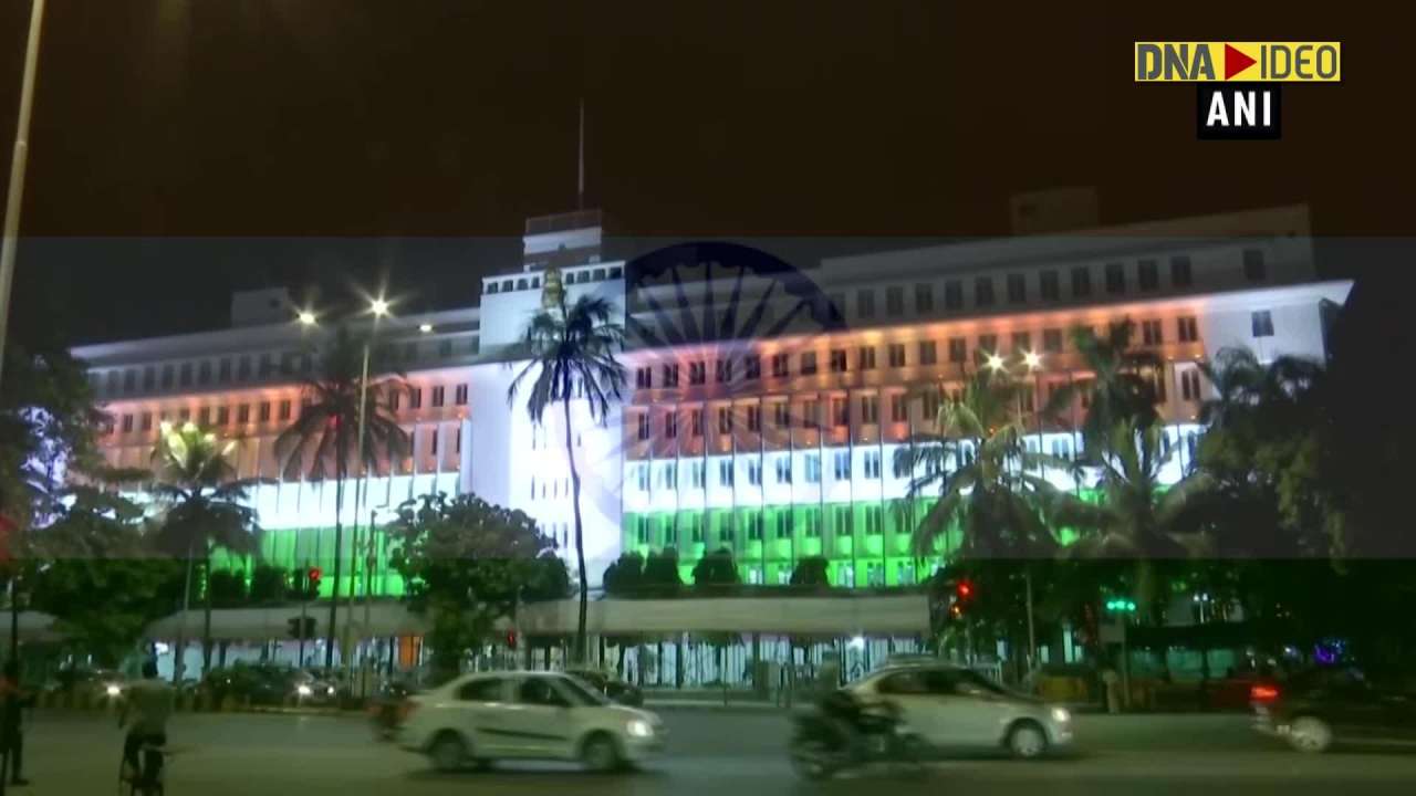 Famous monuments lit up on the eve of 73rd independence day