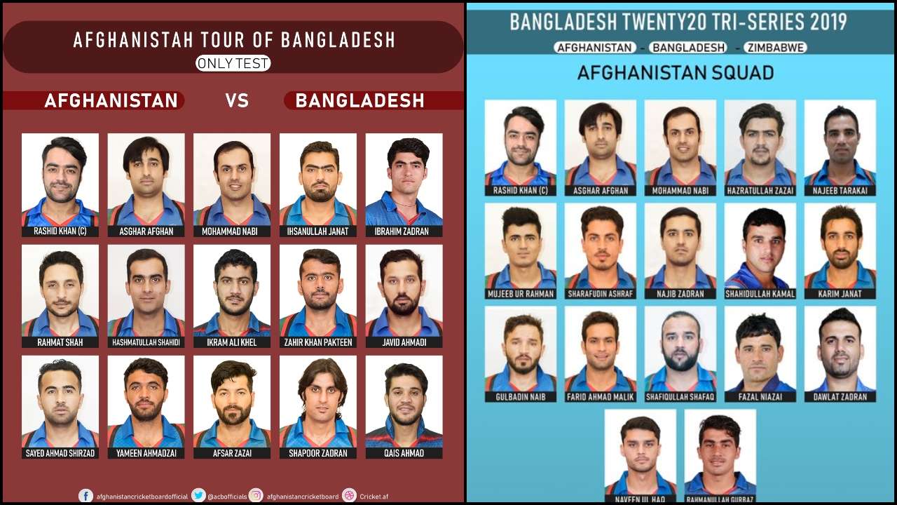 Afghanistan announce squads for series against Bangladesh