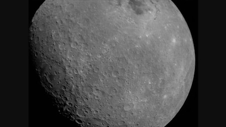 Moon as viewed by Chandrayaan-2 LI4 Camera