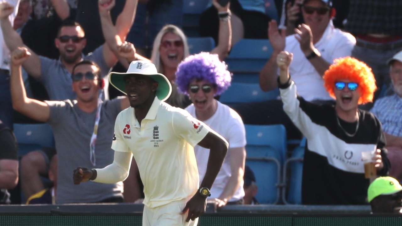 'arise sir jofra': england's barmy army praise archer for his six wicket-haul against aussies