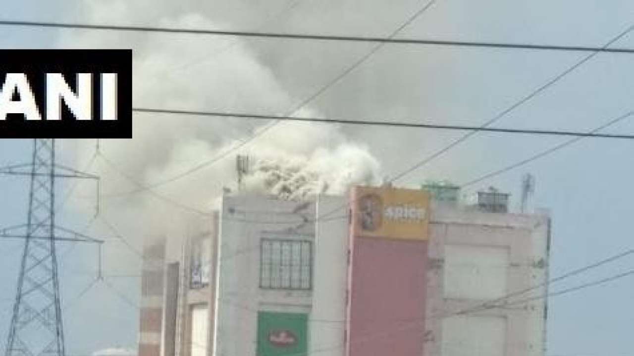 Smoke billowing out of Noida's Spice Mall, the fire has been put off