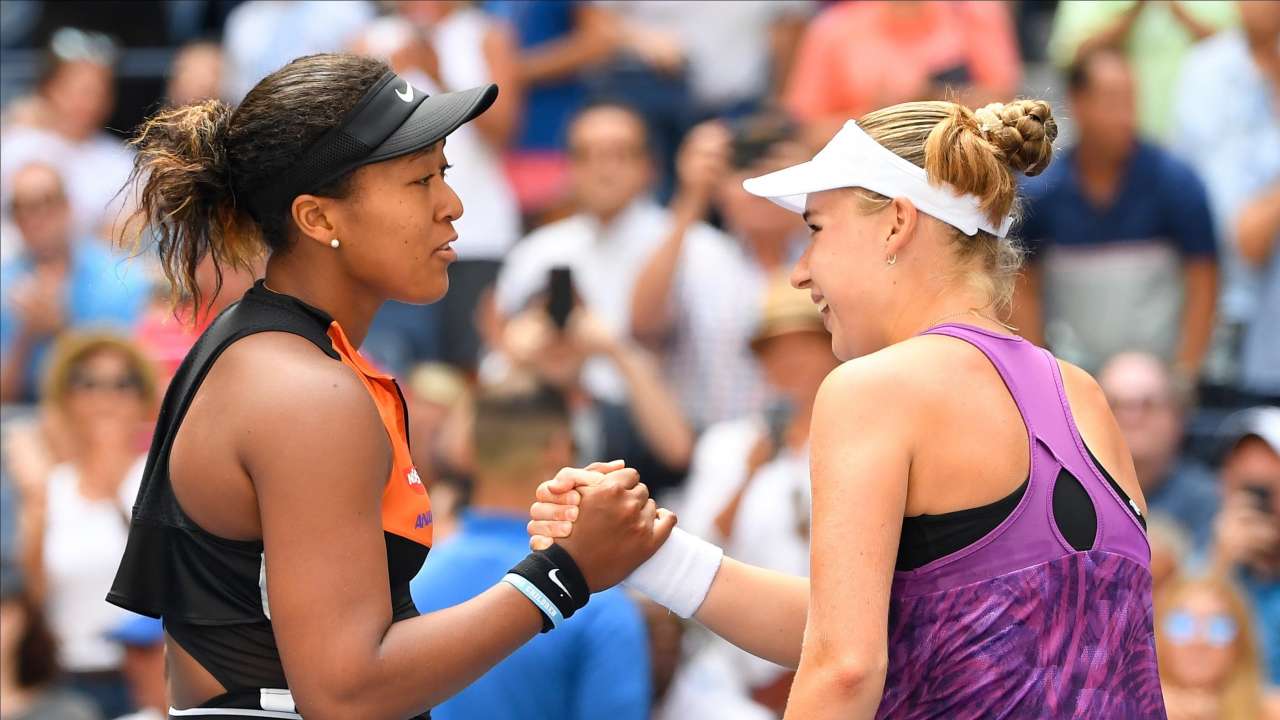 US Open: Defending champion Osaka survives tough first round test