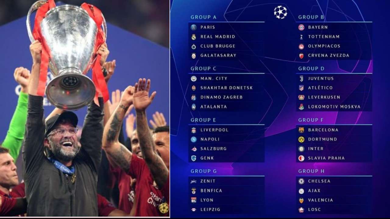 Champions League Stage: Barca, Inter, Dortmund in Group of Death, Liverpool to face Napoli