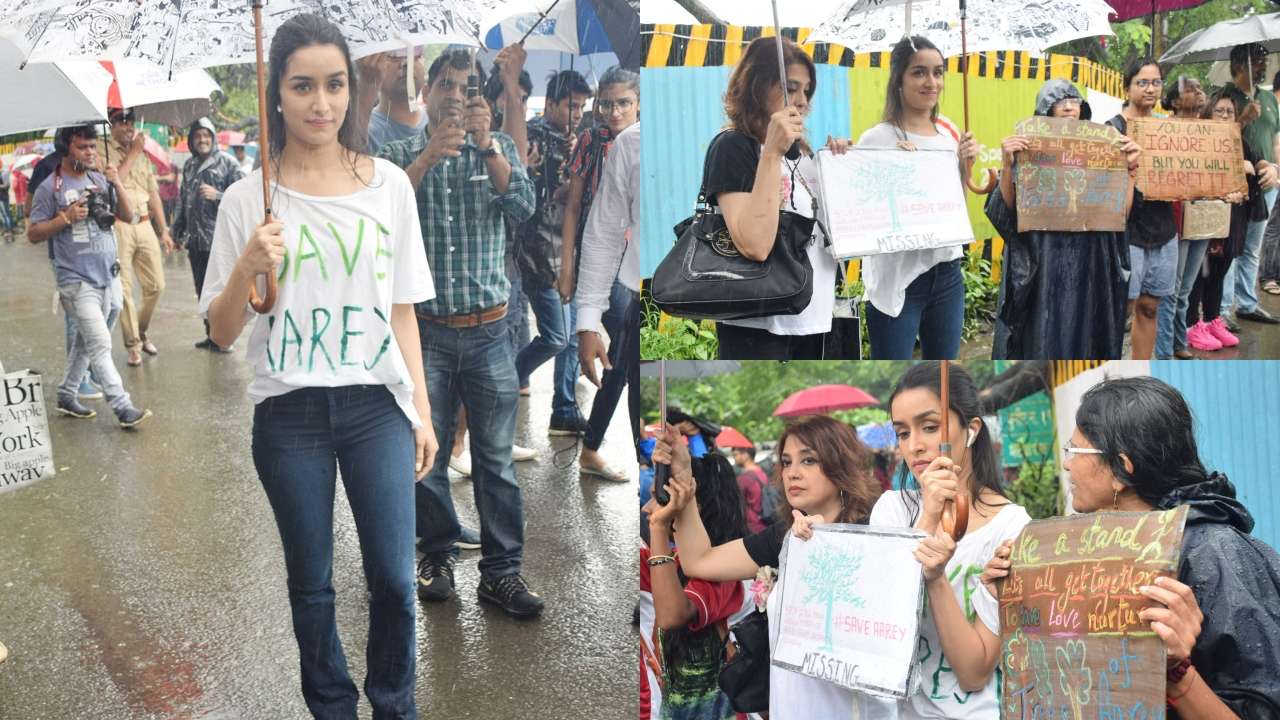 Shraddha Kapoor goes on non-violent protest to save Aarey Forest