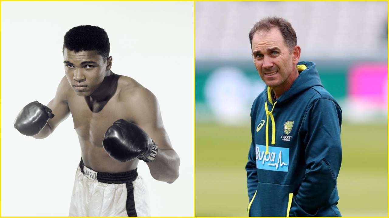 Justin Langer and Muhammad Ali
