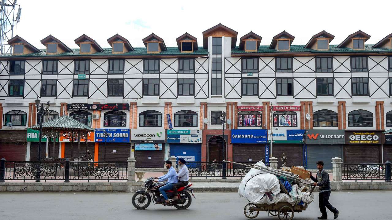 Lal Chowk area in Srinagar