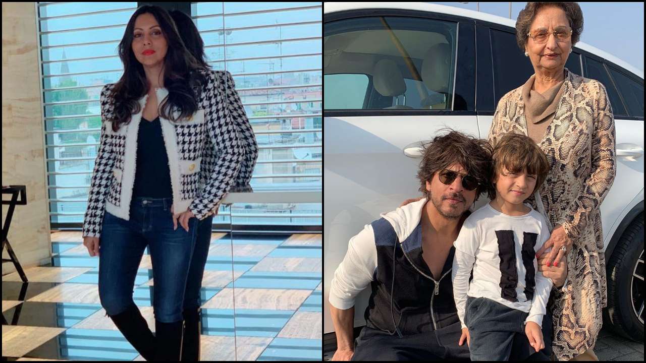 Gauri Khan wishes mom Savita Chibber by sharing an unseen photo with Shah Rukh Khan and AbRam Khan