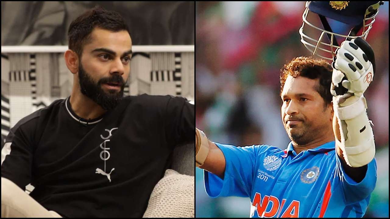 Virat Kohli and Sachin Tendulkar