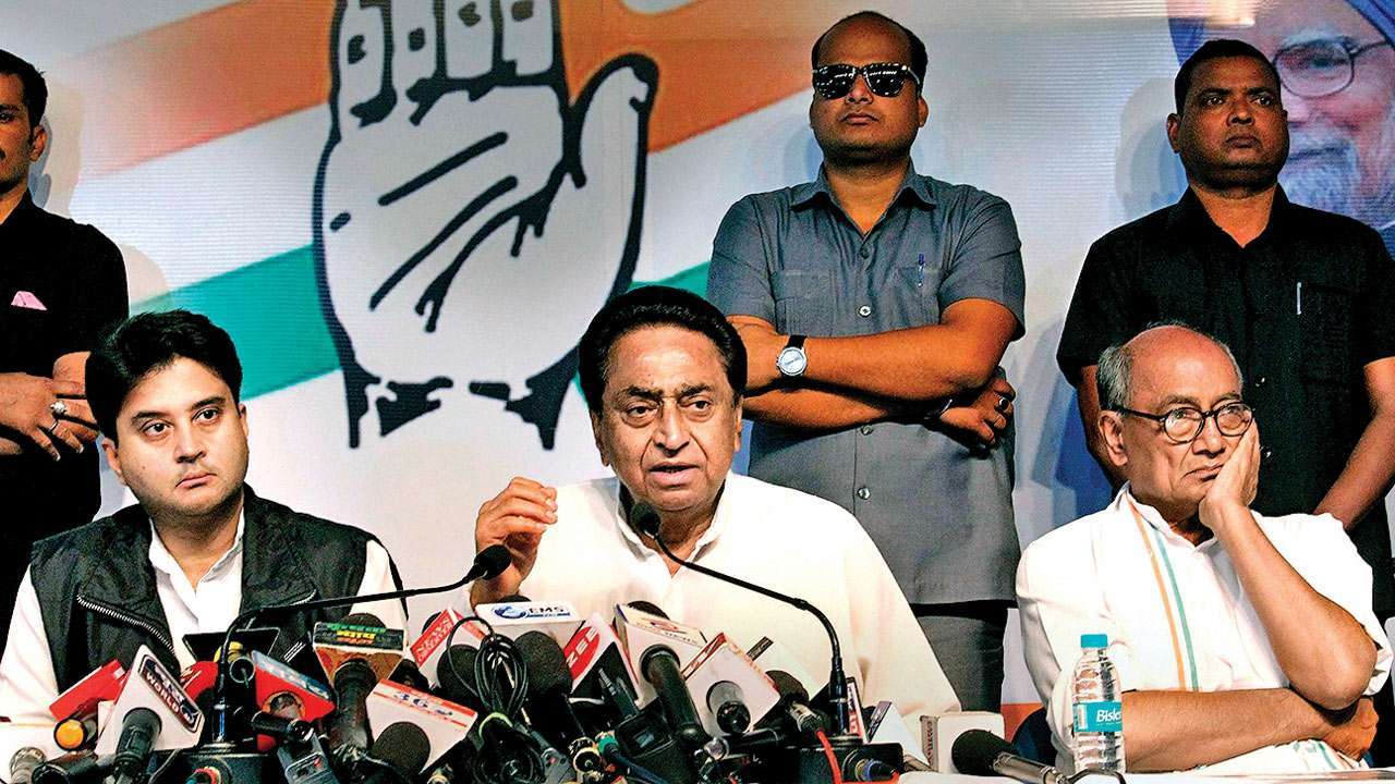 Digvijaya Singh, Kamal Nath, Jyotiraditya Scindia