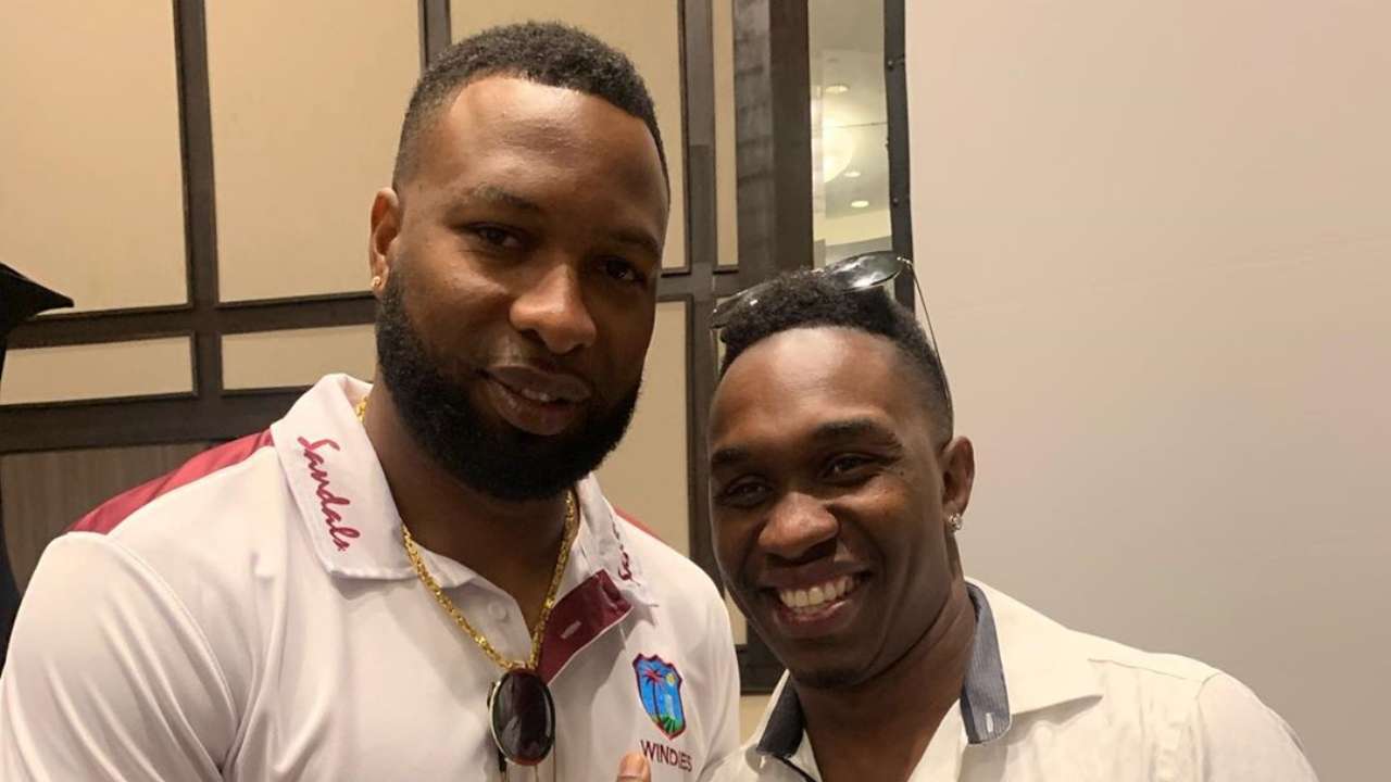 Kieron Pollard and Dwayne Bravo
