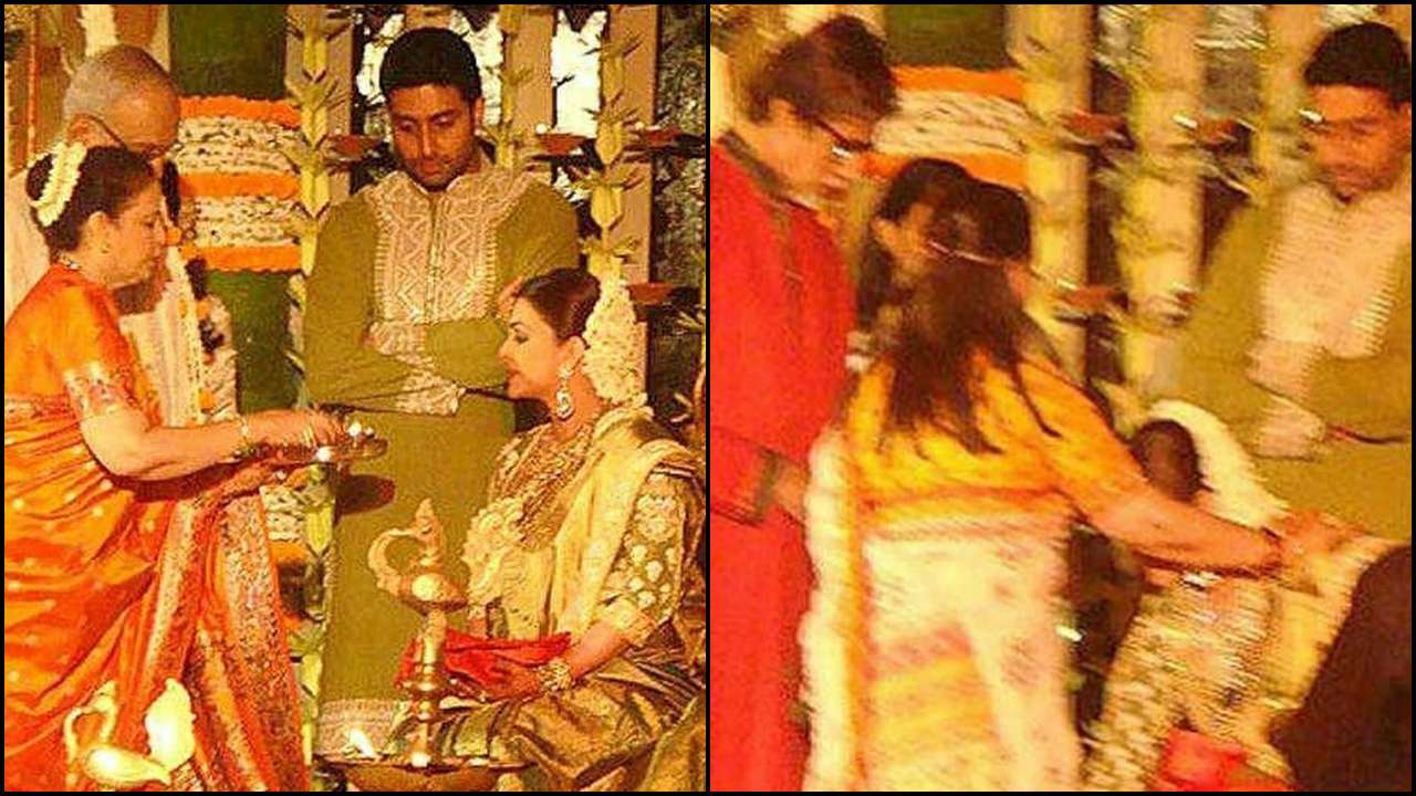 Throwback Diaries: When Aishwarya Rai Bachchan and Abhishek Bachchan  twinned in green during her baby shower ceremony