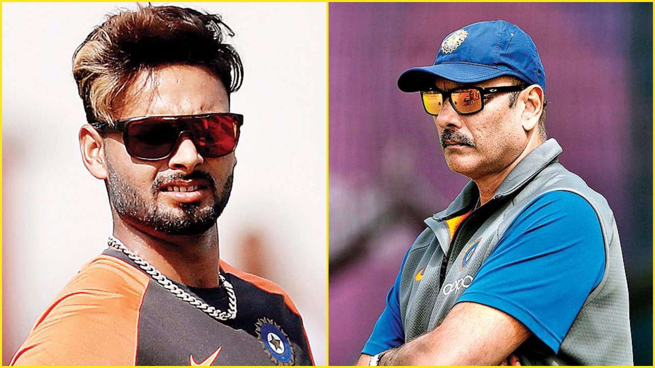 Ravi Shastri and Rishabh Pant