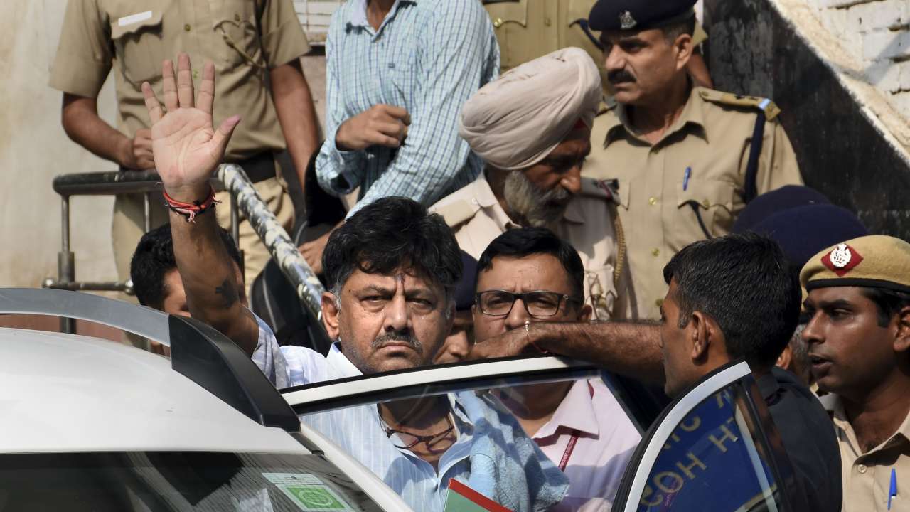 Karnataka Congress leader DK Shivakumar sent to judicial custody till Oct 1