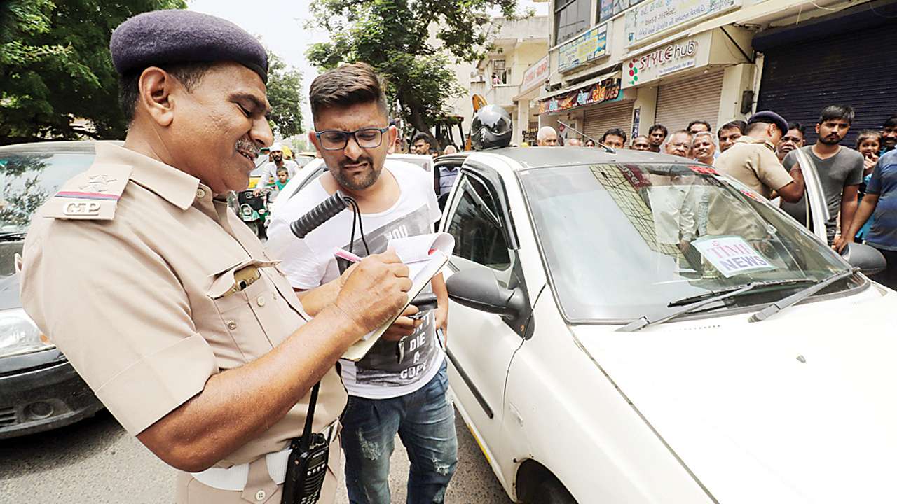 2nd day of Motor vehicle Act: Rs 28 lakh fine recovered, 4595 challans issued in Ahmedabad