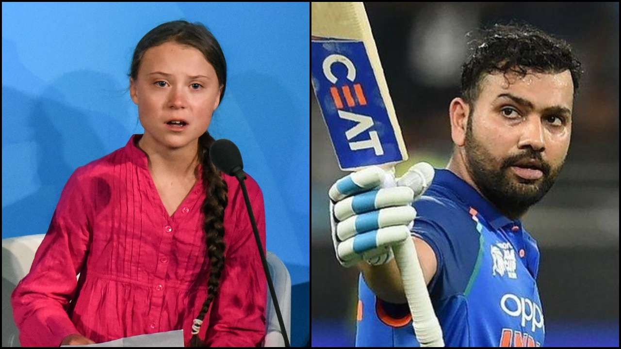 Greta Thunberg and Rohit Sharma