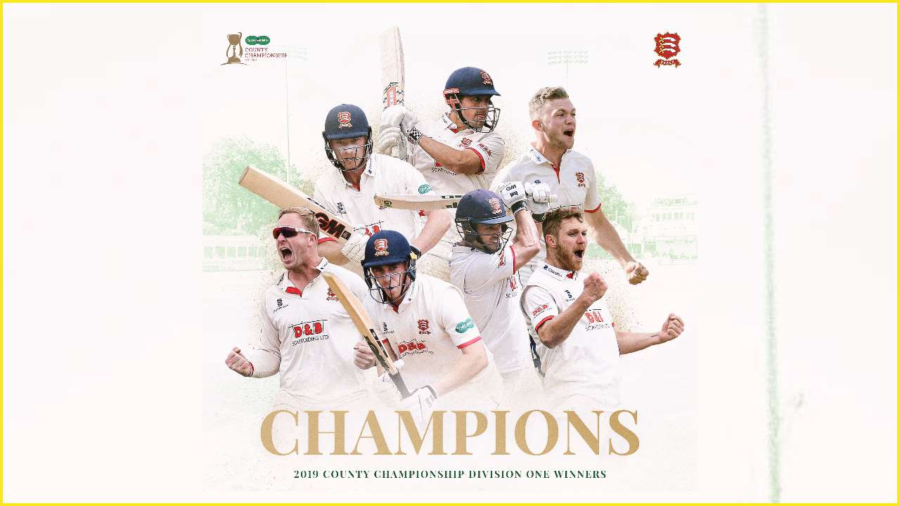 Essex win County Championship after rain forces draw in Somerset