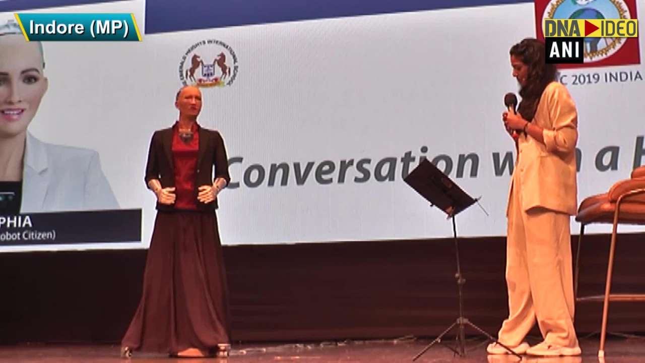World’s first robot citizen attends round square international conference in indore